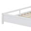 Wood Platform Bed With Storage Headboard,Built-In LED Light And Guardrail-393184412-393184415