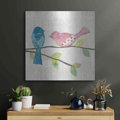 Rosalind Wheeler «Catching Up V» par Courtney Prahl, art mural en métal, 24 po x 24 po
