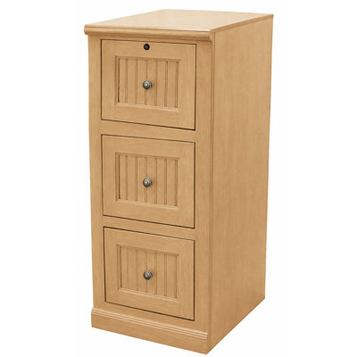 18.25'' Wide 3 -Drawer Solid Wood File Cabinet