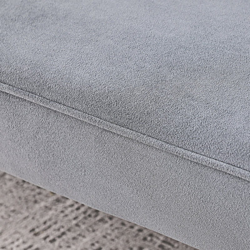 Canapé confortable, canapé-lit confortable, canapé-lit moderne de 72,5 po Comfy, Velours gris