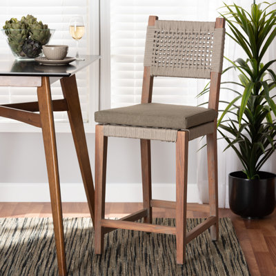 Datavia Solid Wood Counter Stool