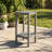Outdoor HDPE Double-Layer Side Table – Gray Patio End Table With Storage Shelf, All-Weather, Low-Maintenance & Heavy-Duty Outdoor Table