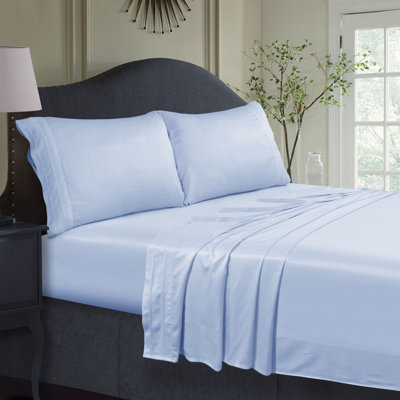 Rayon from Bamboo 300 Thread Count Sateen Extra Deep Pocket Bed Sheet Set