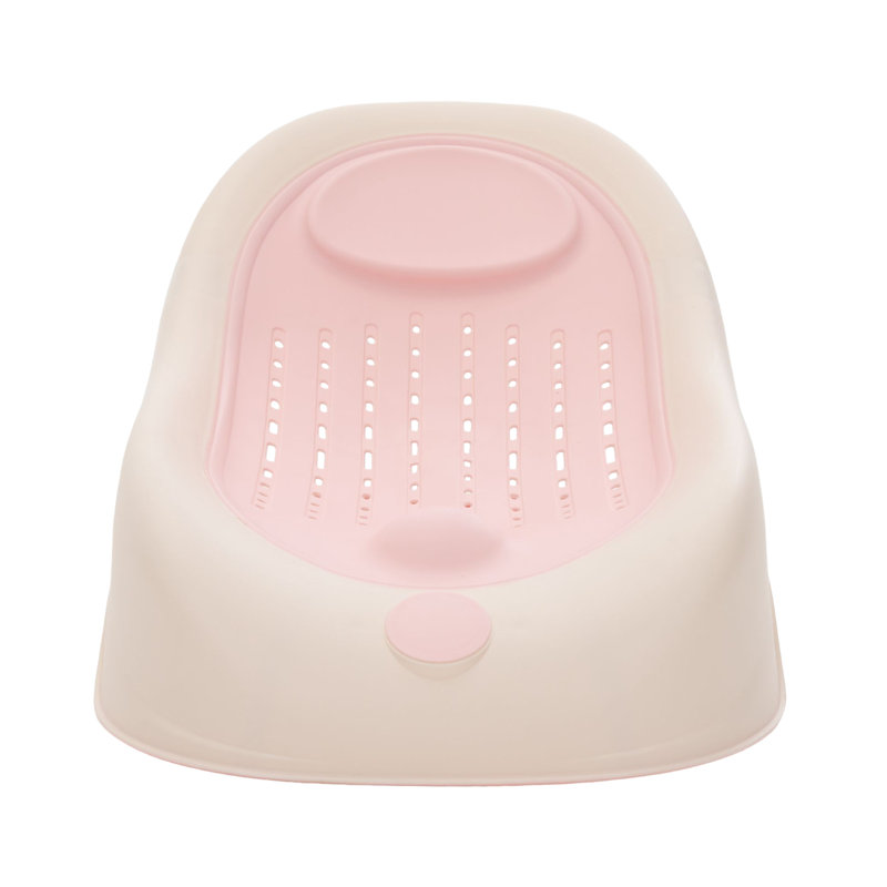 Foldable Non-Slip Baby Bath Support with LED Temperature Display, Pink