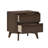 Haven 2 Drawer Nightstand (2 pack), Walnut with Brass Handle-875809055