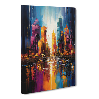 Skyline Abstract No.2 - Wrapped Canvas