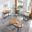 Table basse à 4 pieds avec rangement