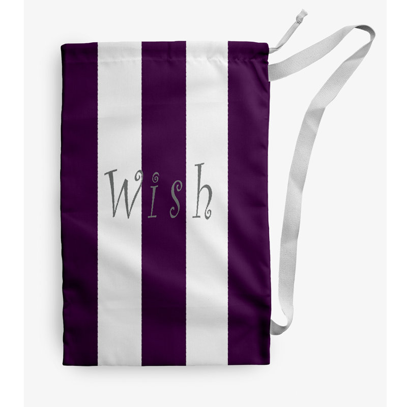 Fabric Laundry Bag with Handles, Medium (36" H x 28" W), Purple