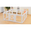  Parc pour chien d'intérieur en acrylique transparent pour petits animaux domestiques, clôture en plastique transparent, blanc, 10 panneaux-273890212