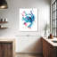 Blue Octopus Splash sur impression sur toile-969174805