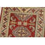 Tapis de couloir rouge nouvel âge en laine 2 pi 8 po x 11 pi 10 po Diamone