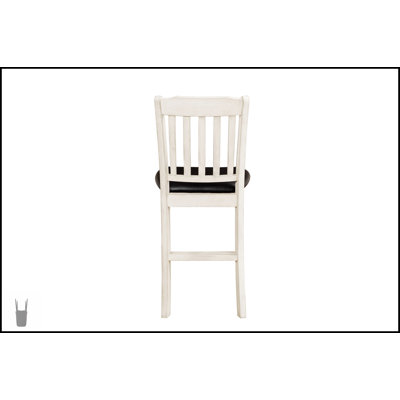 Ensemble de salle à manger 5 pièces à hauteur de comptoir blanc et cerisier foncé avec table rabattable, 2 tablettes et 4 chaises pour espaces compacts