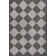 Utgard Classic Geometric Diamond Pattern Dark Gray/Light Gray Rug