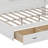 L-Shaped Bed Frame With Drawer And And Bookcase, Led Downlight-109753859
