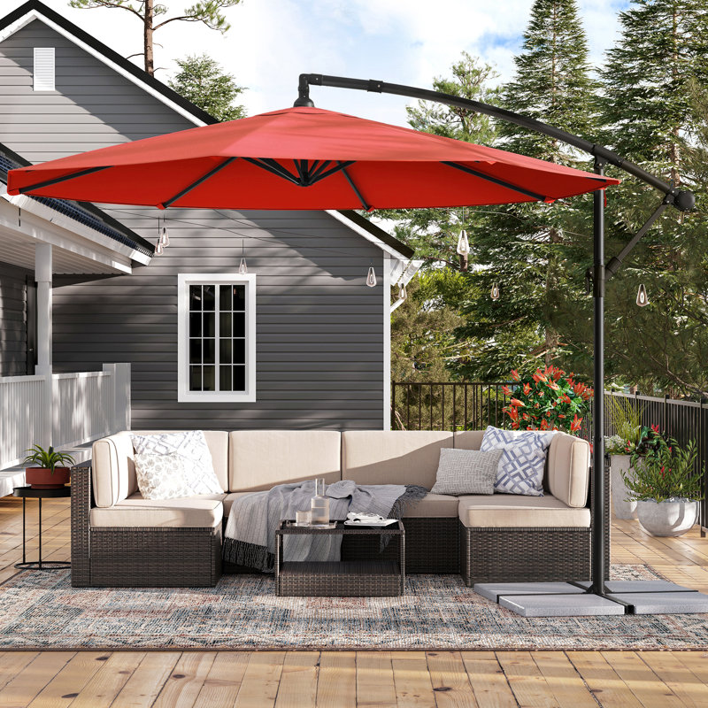 Pickerington 300cm Parasol, Red