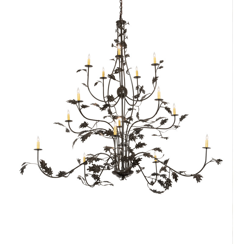 Lustre empire unique à 15 lumières Pjeter