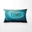 Coussin bleu sarcelle torsadé Tranquility Spiral II-135800313