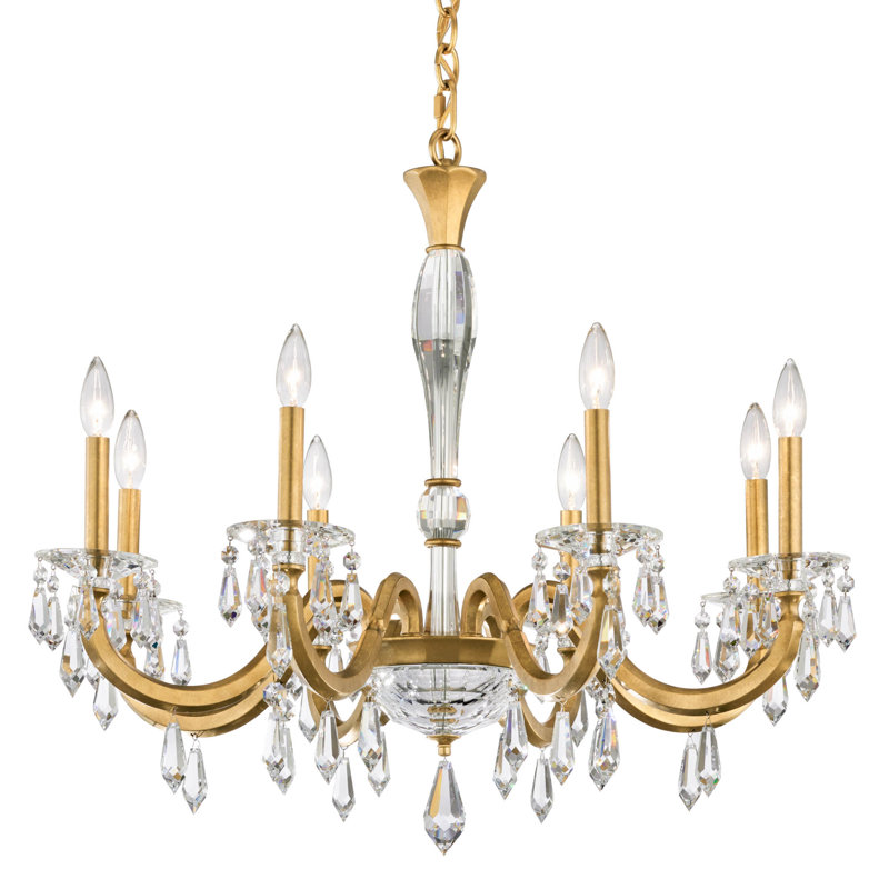 Napoli 8 - Light Chandelier, Heirloom Gold