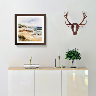 Beach Watercolour No.4 - Framed Print