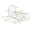 Lit plateforme simple tapissier avec lit gigogne simple-480073508