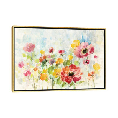 «Summer Rain Floral» par Silvia Vassileva - reproduction d'art