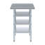 Table en acier inoxydable 18 po x 24 po avec trois tablettes inférieures