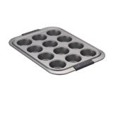 Anolon Advanced Bakeware Nonstick Muffin Pan, 12-Cup, Gray