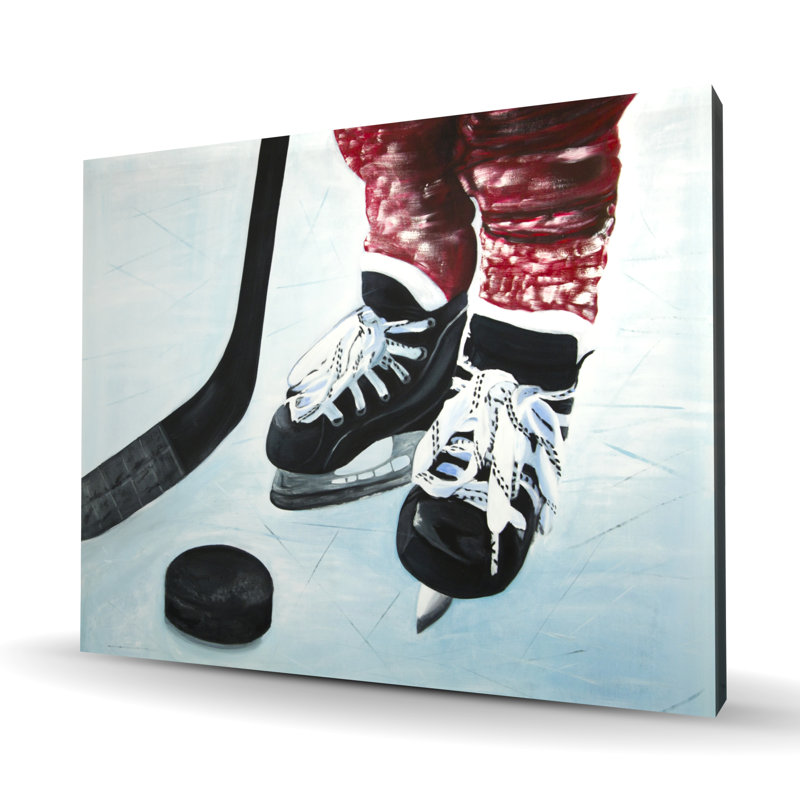 Jeune joueur de hockey - Toile des Fêtes pour la décoration intérieure