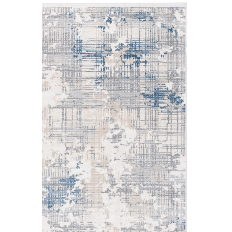 Tapis gris / bleu Emerald 544