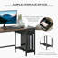 Marronnier Metal Base Computer Desk