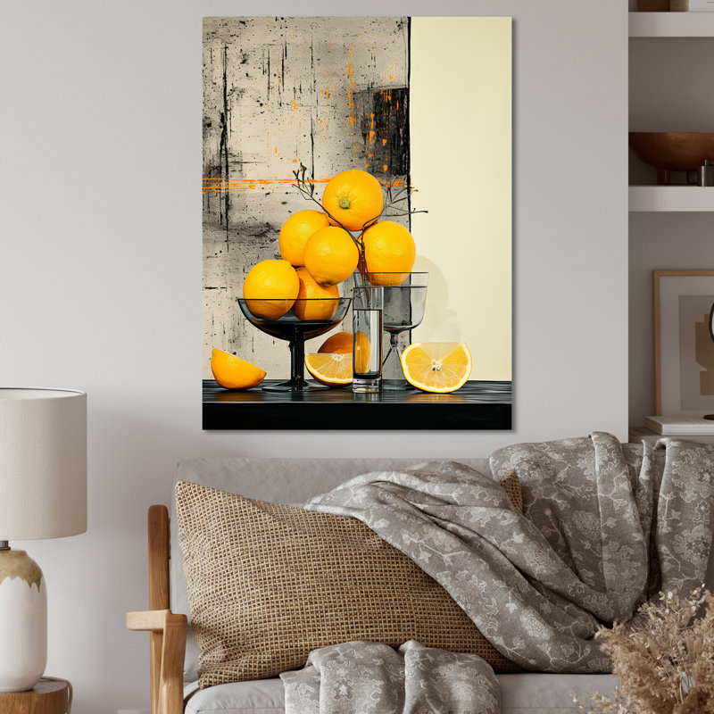 Citrus Fruit Delight I - Fruits Metal Wall Art, 32" H x 24" W x 1" D