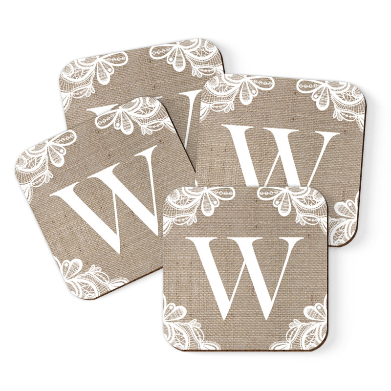 Sous-verres Café à monogramme, W