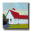  «Scarlet toit» par Carol Young, art mural sur toile, 26 po x 26 po
