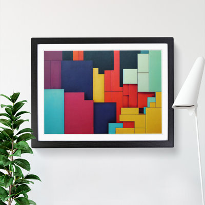 Abstract Block Colour Vol.4 - Framed Print