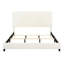 Grand lit plateforme tapissier Contemporary