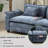 Adonia 154" Oversized U Shaped Sectional Sofa, Comfy Cloud Couch Deep Sectional Sofa with Ottomans for Living Room-1745061092