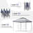 11 x 11 ft Patio Pop up Canopy with Mosquito Netting-115622911
