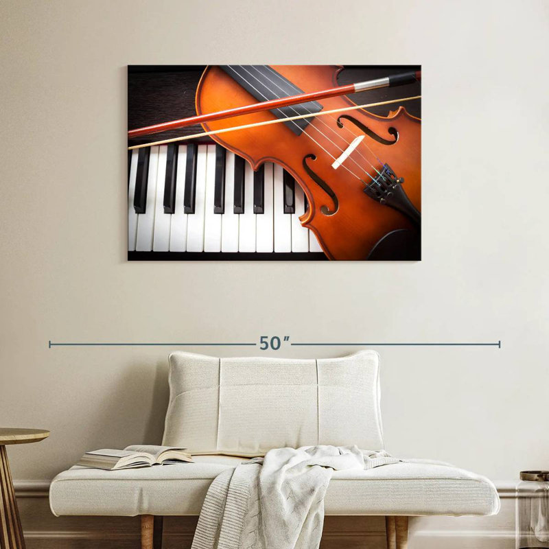Abarca, violon et instruments de piano, H 26 po x l 39 po