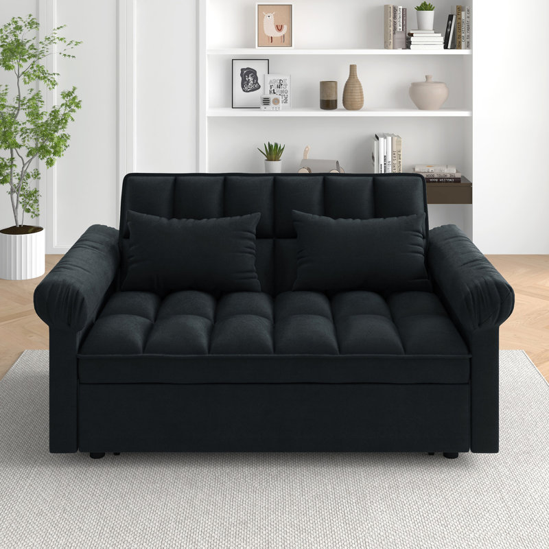 Lit à dossier réglable avec coulissant. Revêtement en flanelle noire. Structure en bois massif et manufacturé. Polyvalent pour une utilisation quotidienne. Assemblage facile. 2 configurations pour divers besoins. À assembler.