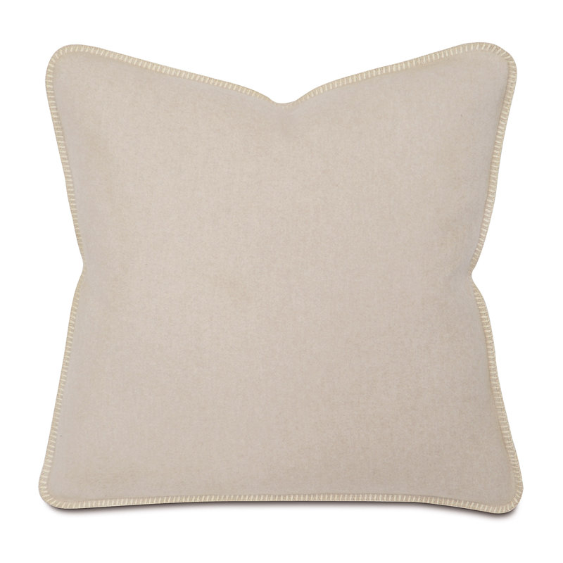 Housse de coussin décoratif en flanelle Bellingham by Thom Filicia, Brun clair