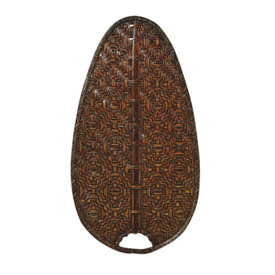 Islander 22 inch Indoor/Outdoor Ceiling Fan Narrow Oval Bamboo Blade set of 5 - Antique