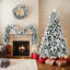 3-Piece Pre-Lit Artificial Christmas Trees Wreath And Garland Set