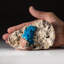 Cavansite On Quartz