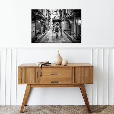«Rickshaw japonais», impression d'art mural contemporain