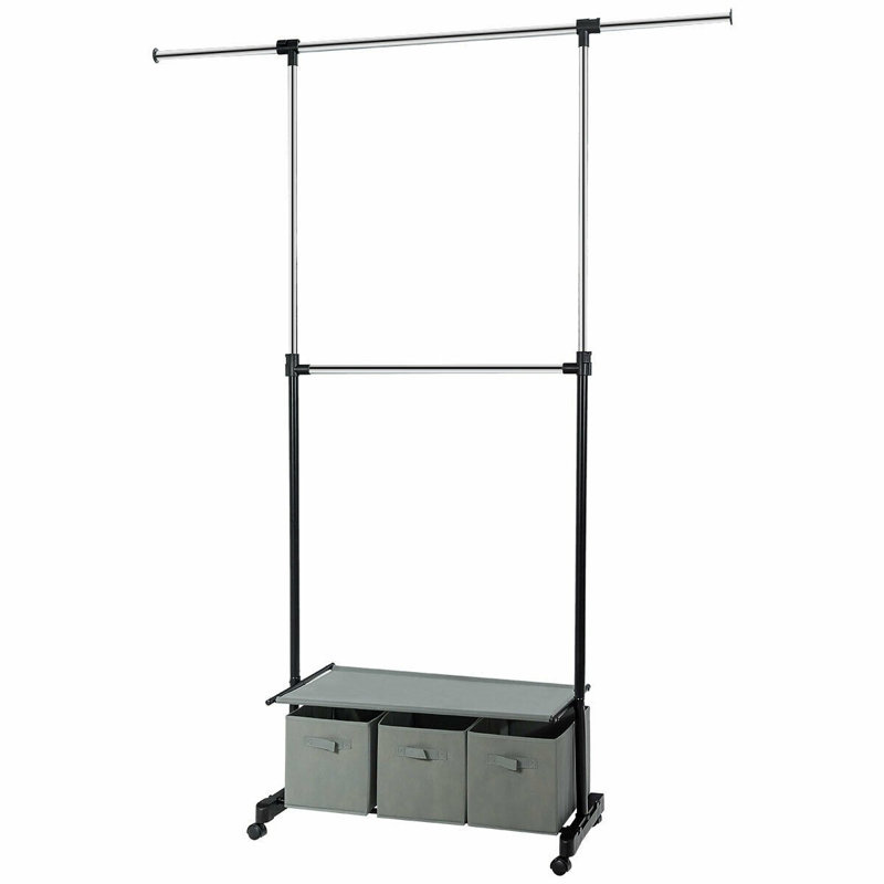 Portant à vêtements ajustable 68,5 po