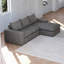 Canapé modulaire rembourré en L sans os-1934827058