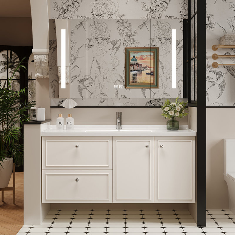 Meuble-lavabo simple de style français