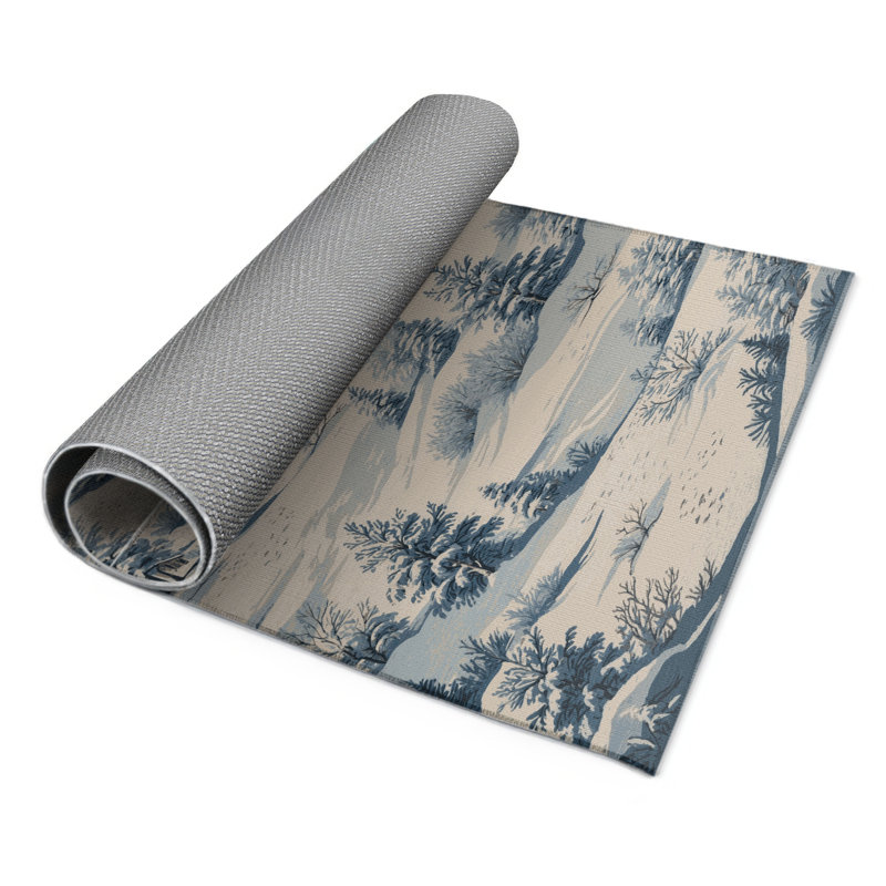 Tapis beige français d'intérieur et d'extérieur, Rectangulaire 3 pi x 5 pi