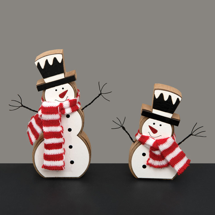 Set of 4 Snowman Mini Cutting Boards Rectangle Shape- DIY Craft Kit