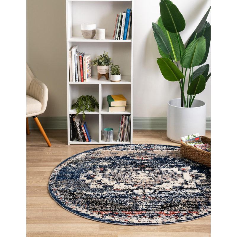 Tucson Geometric Indoor Rug, Round 7'